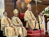ВЕРНИТЕ БЛАГОДАРИХА НА ПОЧЕТНИЯ ЕПИСКОП МОНС. ГЕОРГИ ЙОВЧЕВ.  НУНЦИЯТ СУРИАНИ: 
